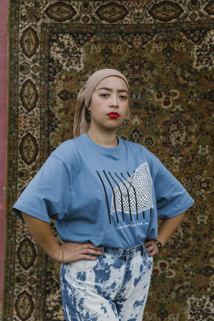 Liberation for All! T-shirt, denim