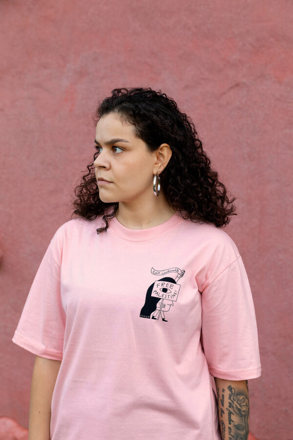 Free Palestine! T-shirt, rose