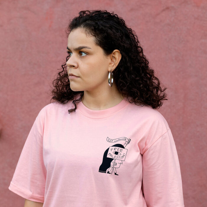 Free Palestine! T-shirt, rose