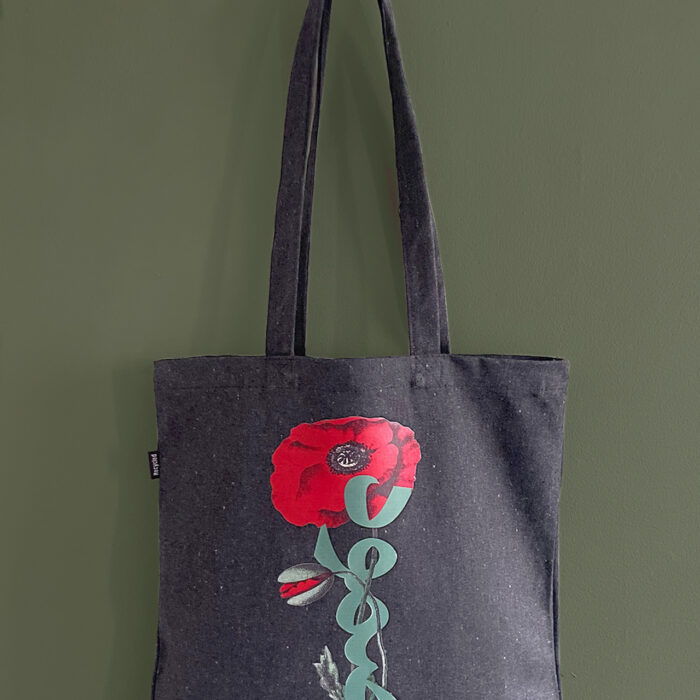 Sumud Tote Bag, black granit