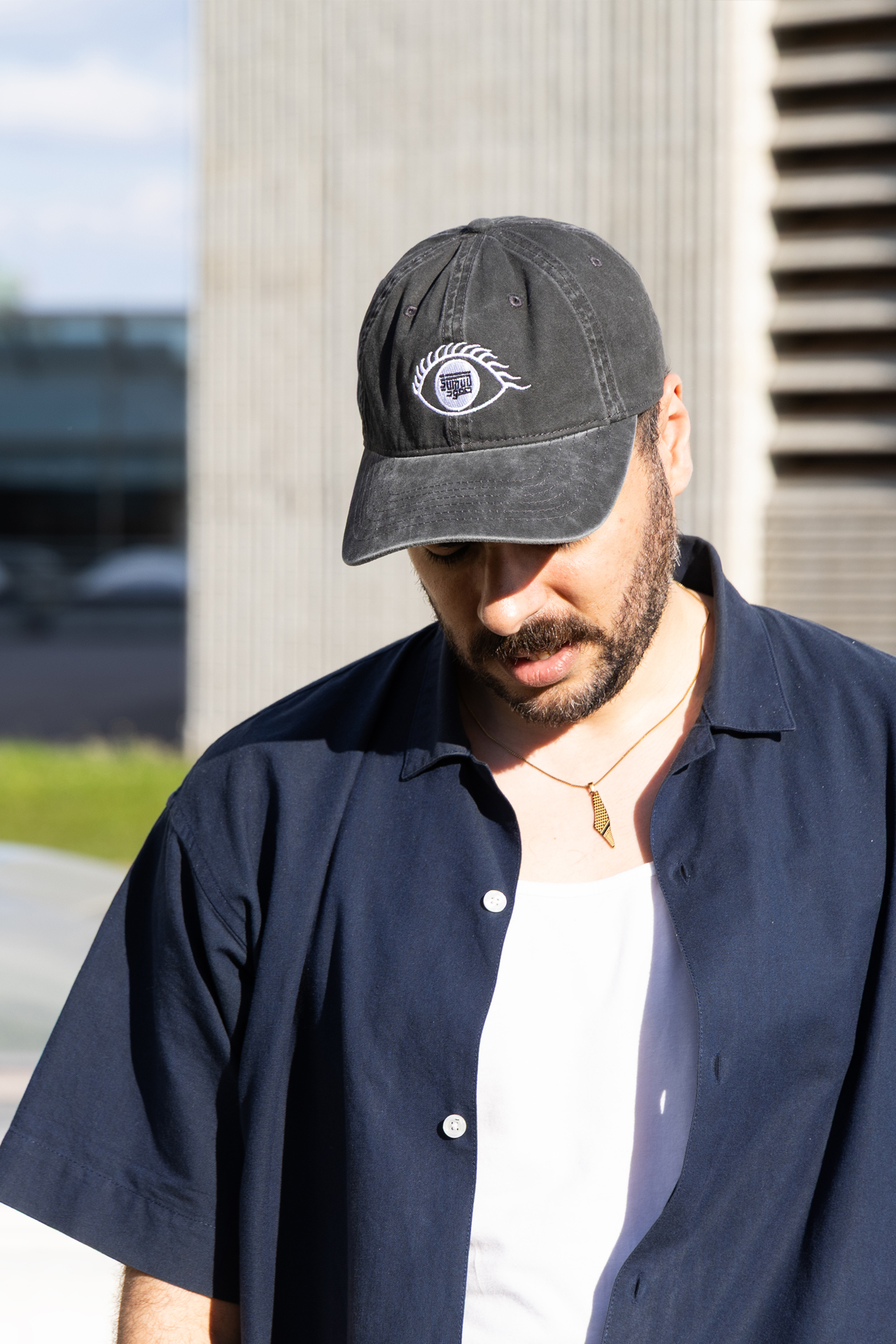 Eyes on Palestine Cap, <br> white embroidery - Image 2