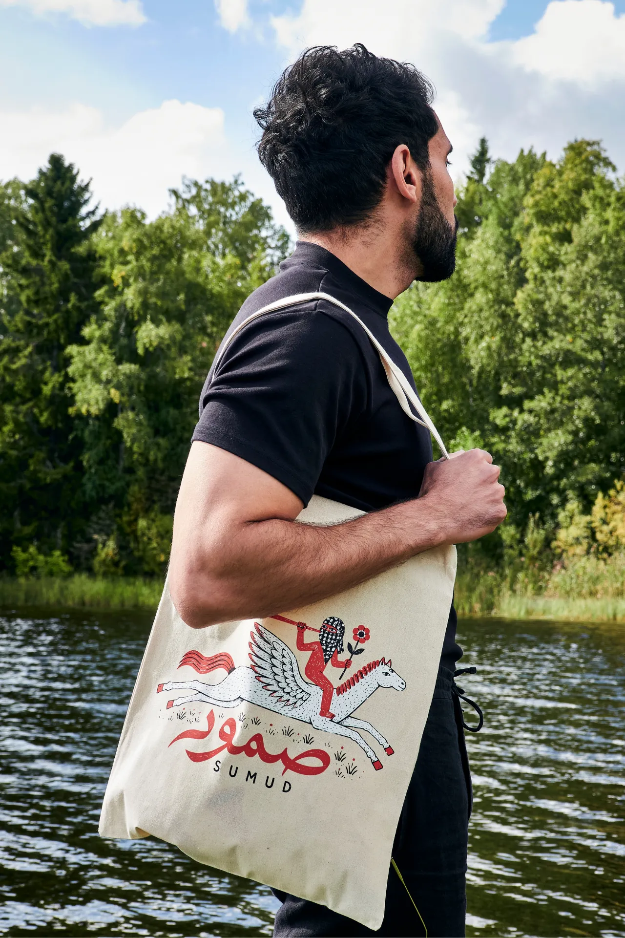 Kullervo goes to War - Tote Bag, Cream - Image 2